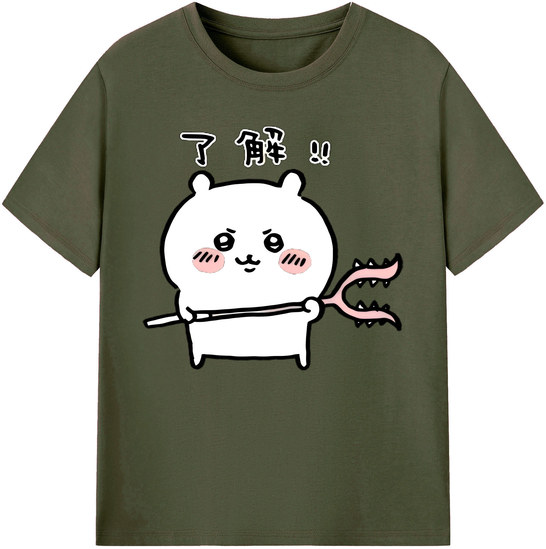（画像用） ちいかわ ちいかわ Chii-kawa chiikawa 綿100％ メンズ半袖Tシャツ｜肌触りやわらか＆通気性